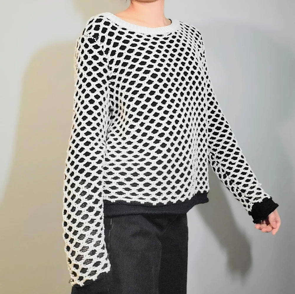 Rag & Bones Jean Tayn Croshet Mesh Tank Sweater - Picture 1 of 9